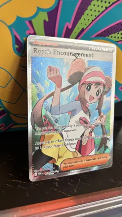 Rosa's Encouragement 114/088 Ultra Rare Perfect Order Pokemon Near Mint - Image 3