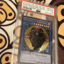 YuGiOh Magician of Black Chaos YGLD-ENC01 Ultra Rare 1st Edition 2015 PSA 6 - Image 2