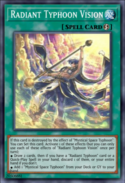 YuGiOh Radiant Typhoon Vision RA05-EN075 Rarity Collection 5 - Image 1