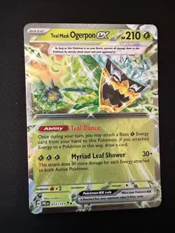 Pokemon TCG S&V Prismatic Evolutions Teal Mask Ogerpon EX 012/131 NM English - Image 1