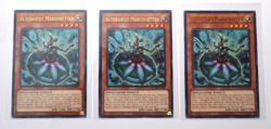 3x Yugioh Altergeist Marionetter MGED-EN091 Gold Letter Rare 1st Edition NM - Image 1
