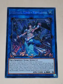 Yugioh Mermail King - Neptabyss - Secret Rare 25LP-EN013 - Image 1