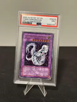 Cyber Twin Dragon CRV-EN035 [Ultimate Rare 1st Edition] YuGiOh - PSA 9 - Image 1