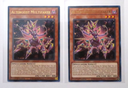 2x Yugioh Card Altergeist Multifaker MGED-EN095 Gold Letter Rare 1st Edition NM - Image 1