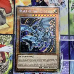 YUGIOH x1 MP25-EN013 HEART OF THE BLUE-EYES STARLIGHT RARE 1st EDITION - Image 1