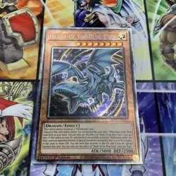 YUGIOH x1 MP25-EN013 HEART OF THE BLUE-EYES STARLIGHT RARE 1st EDITION - Image 2