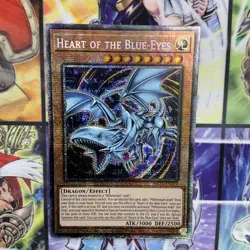 YUGIOH x1 MP25-EN013 HEART OF THE BLUE-EYES STARLIGHT RARE 1st EDITION - Image 3