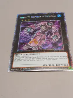 Yugioh! Number 30: Acid Golem of Destruction - RA04-EN165 - Platinum Secret Rare - Image 1