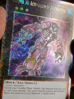 Yugioh! Number 30: Acid Golem of Destruction - RA04-EN165 - Platinum Secret Rare - Image 3