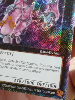 Yugioh! Number 30: Acid Golem of Destruction - RA04-EN165 - Platinum Secret Rare - Image 4