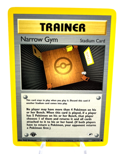 1st Edition Narrow Gym 124/132 - Gym Heroes - Trainer - Pokemon - NM - Image 1