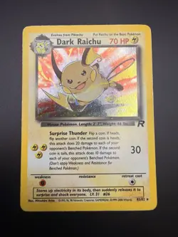 Dark Raichu (2000) MP+ 83/82 Team Rocket Holo | Pokemon TCG - Image 1