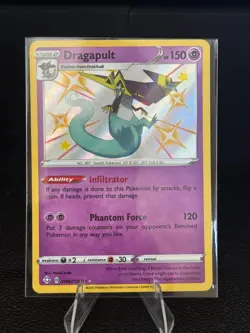 Dragapult SV062/SV122 Rare Shiny Shining Fates Shiny Vault Pokemon Near Mint - Image 1