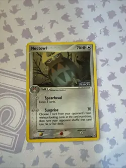 Pokemon Card - Noctowl Unseen Forces 43/115 Reverse Holo Stamped LP - Image 1