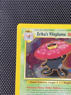 Erika's Vileplume 5/132 Holo Rare Gym Heroes Pokemon LP+ - Image 2