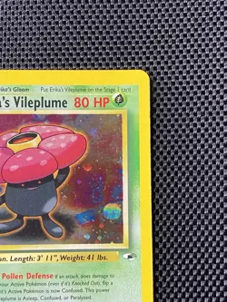 Erika's Vileplume 5/132 Holo Rare Gym Heroes Pokemon LP+ - Image 3