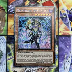 YUGIOH - NIGHTMARE APPRENTICE - STARLIGHT RARE - MP25 - NM - 1ST ED - Image 1