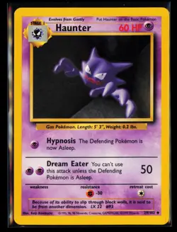 1999 Pokemon TCG Haunter Base Set #029/102 - Image 1