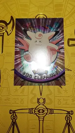 2000 Topps Chrome Pokemon ~ CLEFABLE ~ # 36 ~ T.V. Animation Card Series 1 - Image 2