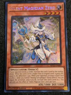 1x (M/NM) Silent Magician Zero MP25-EN060 Prismatic Secret Rare 1st Ed. Yugioh - Image 1