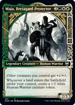 Maja, Bretagard Protector (Showcase) Kaldheim NM Uncommon Showcase CARD ABUGames - Image 1