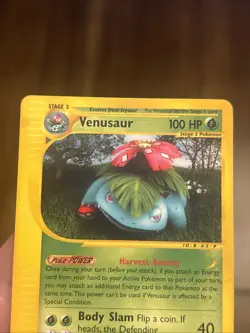 Pokemon TCG Venusaur Card 68/165 Rare, Expedition Set E Reader - Image 3