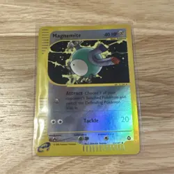 Pokemon Magnemite Aquapolis 052/147 Reverse Holo Uncommon 40 HP Card 2002 - Image 1