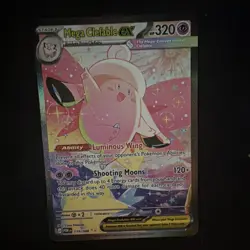 Pokemon Mega Clefable EX Holo 320 HP 120+ Pokemon Card POR 119/088 English - Image 1