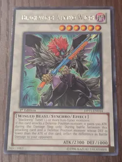 Yugioh Blackwing Armed Wing DP11-EN014 1st Edition Rare Card MP - Image 1