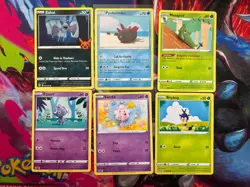 6 Unique Asako Ito Crochet Figure Artwork Pokemon Card Lot, No Duplicates - Image 1