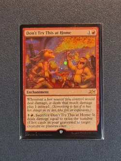 MTG Don't Try This at Home - Galaxy Foil - Unfinity - UNF - Near Mint+ Condition - Image 1