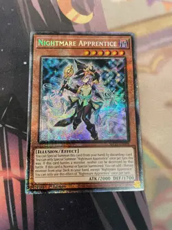 YUGIOH - NIGHTMARE APPRENTICE - STARLIGHT RARE - MP25 - NM - 1ST ED - Image 1