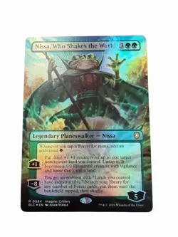 Nissa, Who Shakes the World (Borderless) Commander: Bloomburrow Foil - Image 1