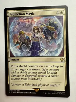 Protection Magic - FIC 0024 NM - MTG Magic Final Fantasy - Image 1