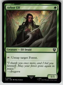 Arbor Elf Commander: The Lord of the Rings 232 MTG NM - Image 1