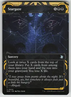 Stargaze Uncommon Secrets of Strixhaven: Mystical Archive 34 MTG Near Mint 2026 - Image 1