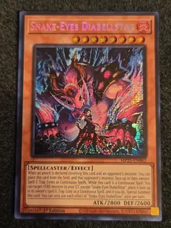 1x (M/NM) Snake-Eyes Diabellstar MP25-EN062 Prismatic Secret Rare 1st Ed. Yugioh - Image 1