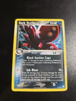 MP- Dark Octillery Holo 8/109 EX Team Rocket Returns Pokemon Card - Image 1