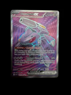 Pokemon Genesect EX 161/086 Sv: Black Bolt Full Art Ultra Rare Holo 220 HP - Image 1