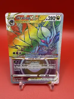 Pokemon TCG Giratina VSTAR 201/196 Secret Full Art Lost Origin Holo NM - Image 1