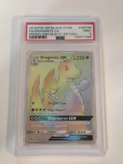 2018 Pokemon SM Black Star Promos Dragonite #SM156 PSA 9 - Image 2