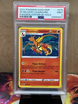 2022 SWSH BSP #75 “Special Delivery Charizard” Pokemon Center UK Promo PSA 9 - Image 1