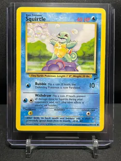Squirtle 93/130 Pokemon 2000 Base Set 2 LP - Image 1