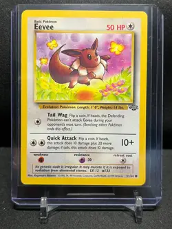 Eevee 51/64 Pokemon 1999 Jungle - LP - Image 1