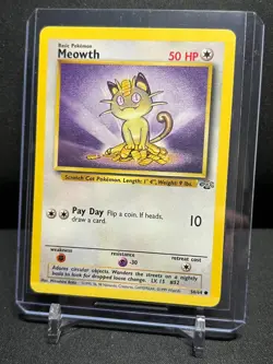 Meowth 56/64 Pokemon 1999 Jungle - LP/NM - Image 1
