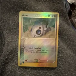 Pokemon Aron 56/100 EX Sandstorm Uncommon Reverse Holo 50 HP English - Image 1