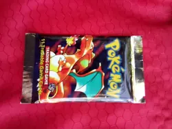 Pokemon 1st Edition Base Set Booster Pack Charizard Art WOTC 1999 Sealed - Image 2