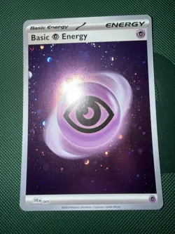Pokemon TCG 151 HD Cosmos Holographic Psychic Energy w 1 Swirl Near Mint - Image 1