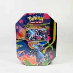 Mega Charizard X ex Tin Pokemon TCG ME3: Phantasmal Flames (Sealed) - Image 1