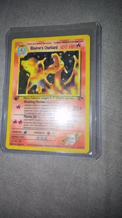 Pokemon 1st Edition Blaine's Charizard 2/132 Gym Challenge - Image 1